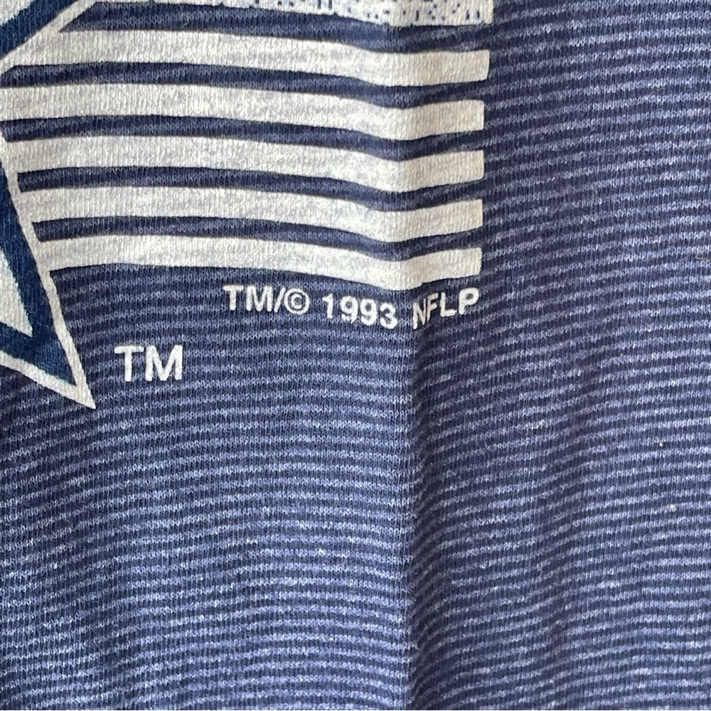 DALLAS COWBOY 1993 vintage t-shirt size large - Picture 2 of 9